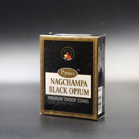 Конуси NAGCHAMPA BLACK OPIUM. Пахощі Дуйко